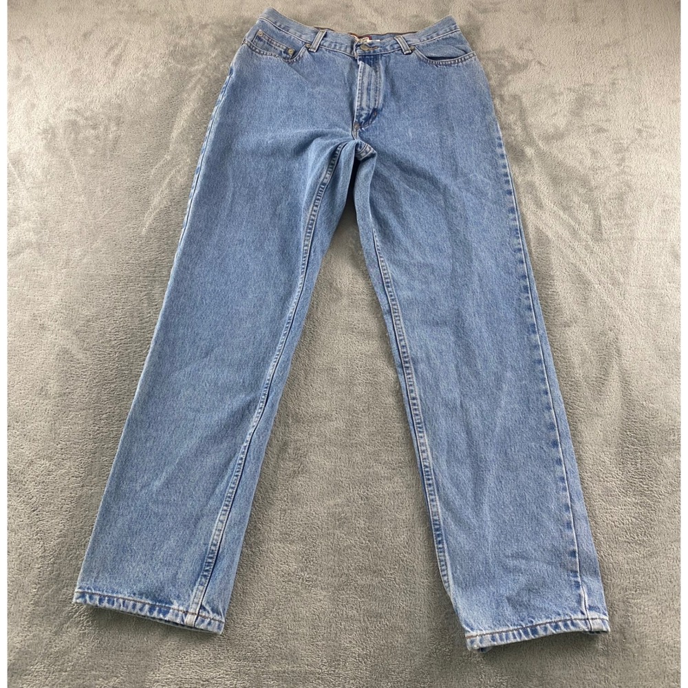 Old Navy Blue Jeans Number 7 Light Wash Straight Leg Cotton Denim 10 Regular